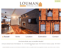 Tablet Screenshot of loumanimmobilier.com